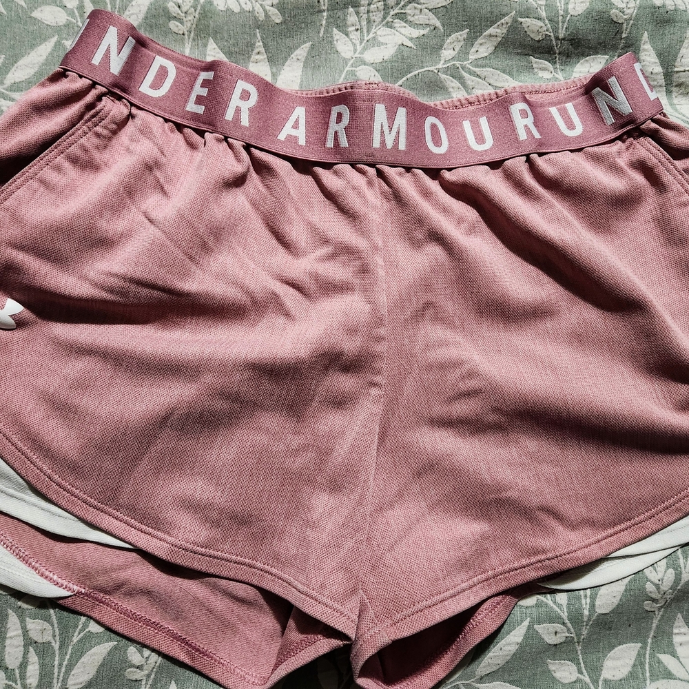 Under Armour Women's Athletic Shorts - Pink - Picture 2 of 4
